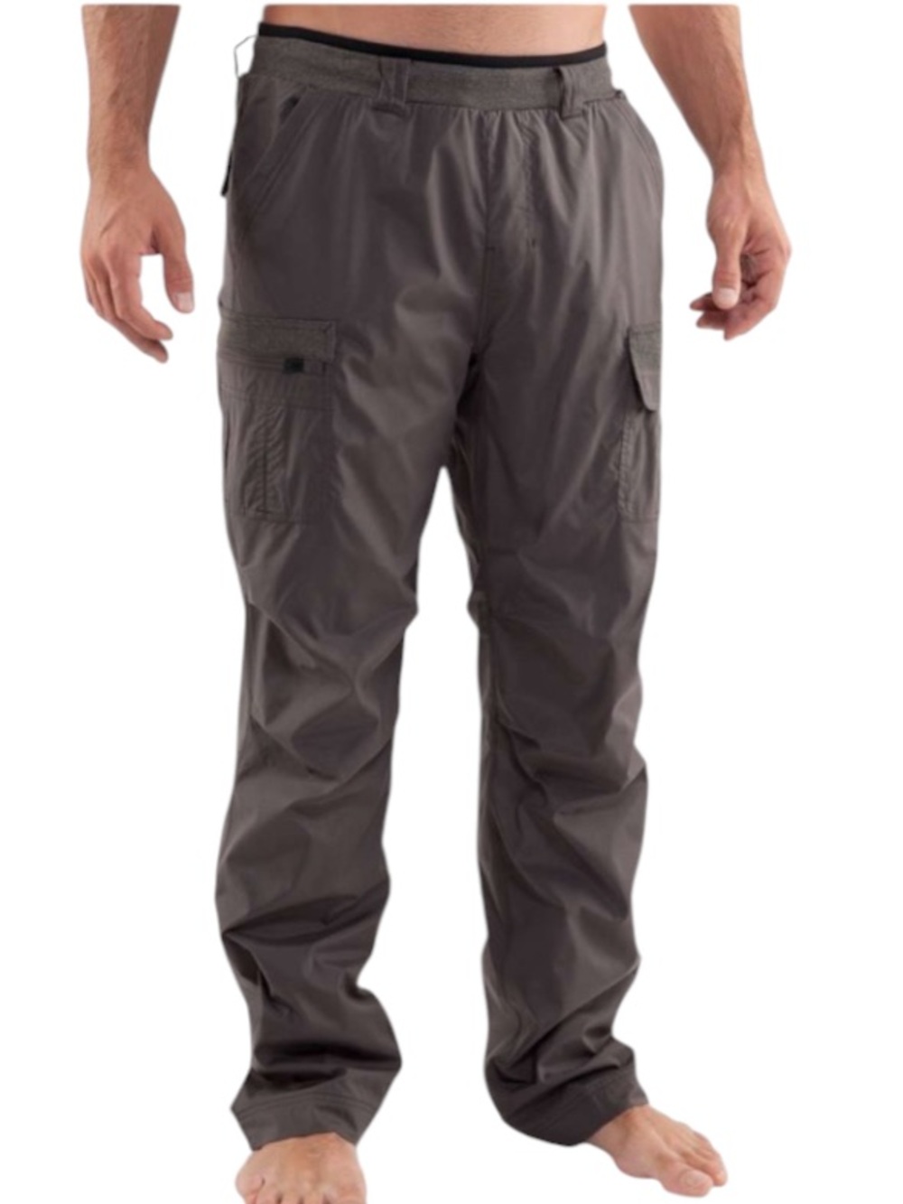 Lululemon Trek Pant Size Medium Muted Sage Green Grey Cargo Hiking Pants